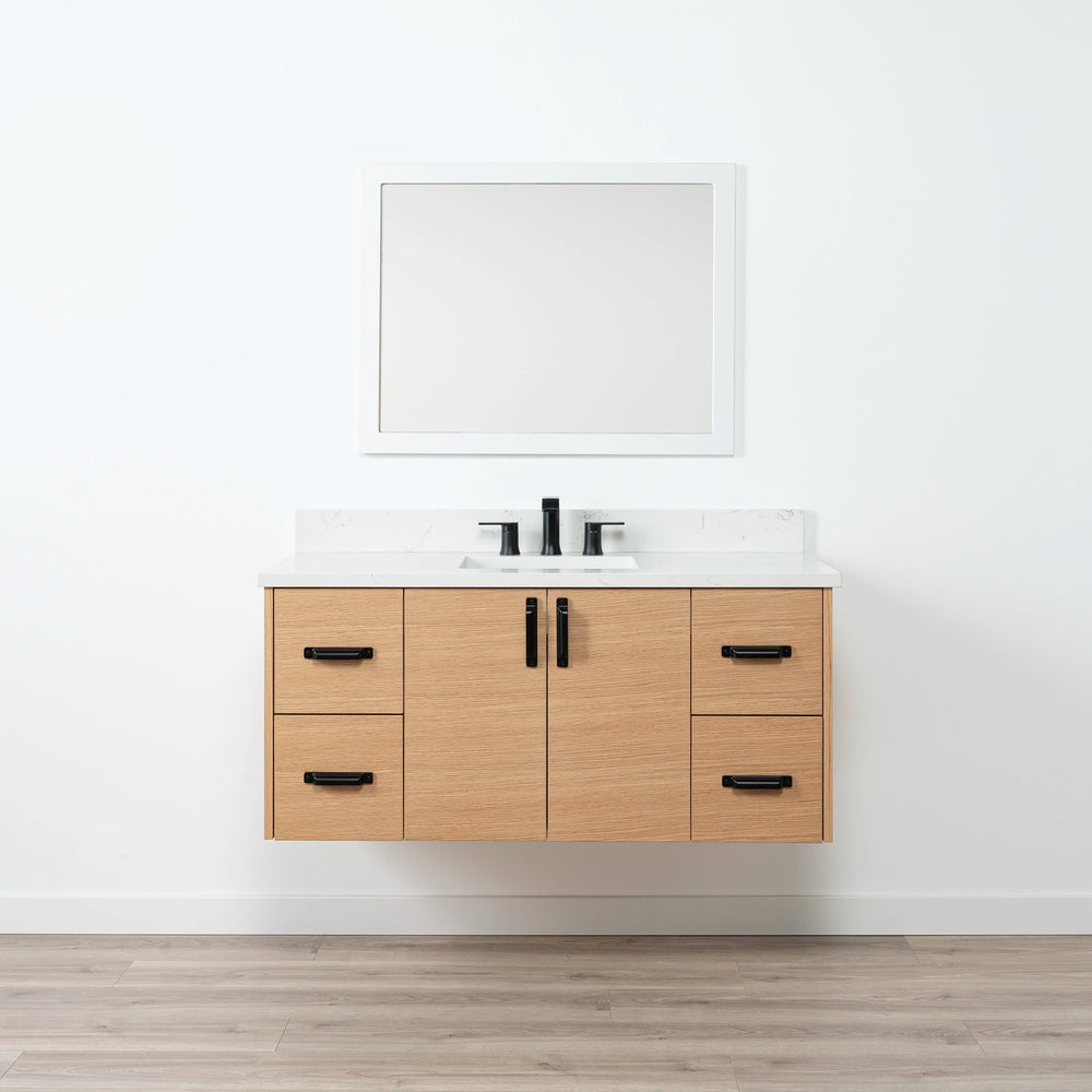 
                  
                    Ashbury 48" Wall Mount Natural White Oak Bathroom Vanity
                  
                