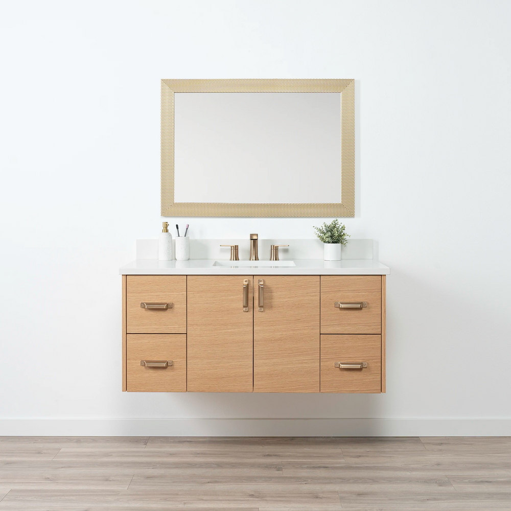 
                  
                    Ashbury 48" Wall Mount Natural White Oak Bathroom Vanity
                  
                