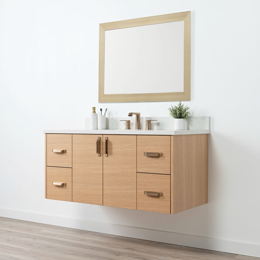 
                  
                    Ashbury 48" Wall Mount Natural White Oak Bathroom Vanity
                  
                