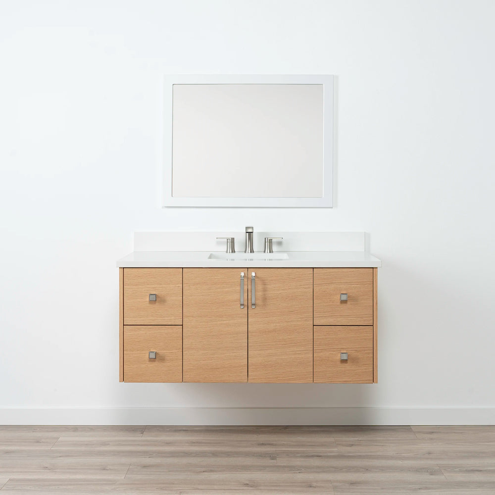 
                  
                    Ashbury 48" Wall Mount Natural White Oak Bathroom Vanity
                  
                