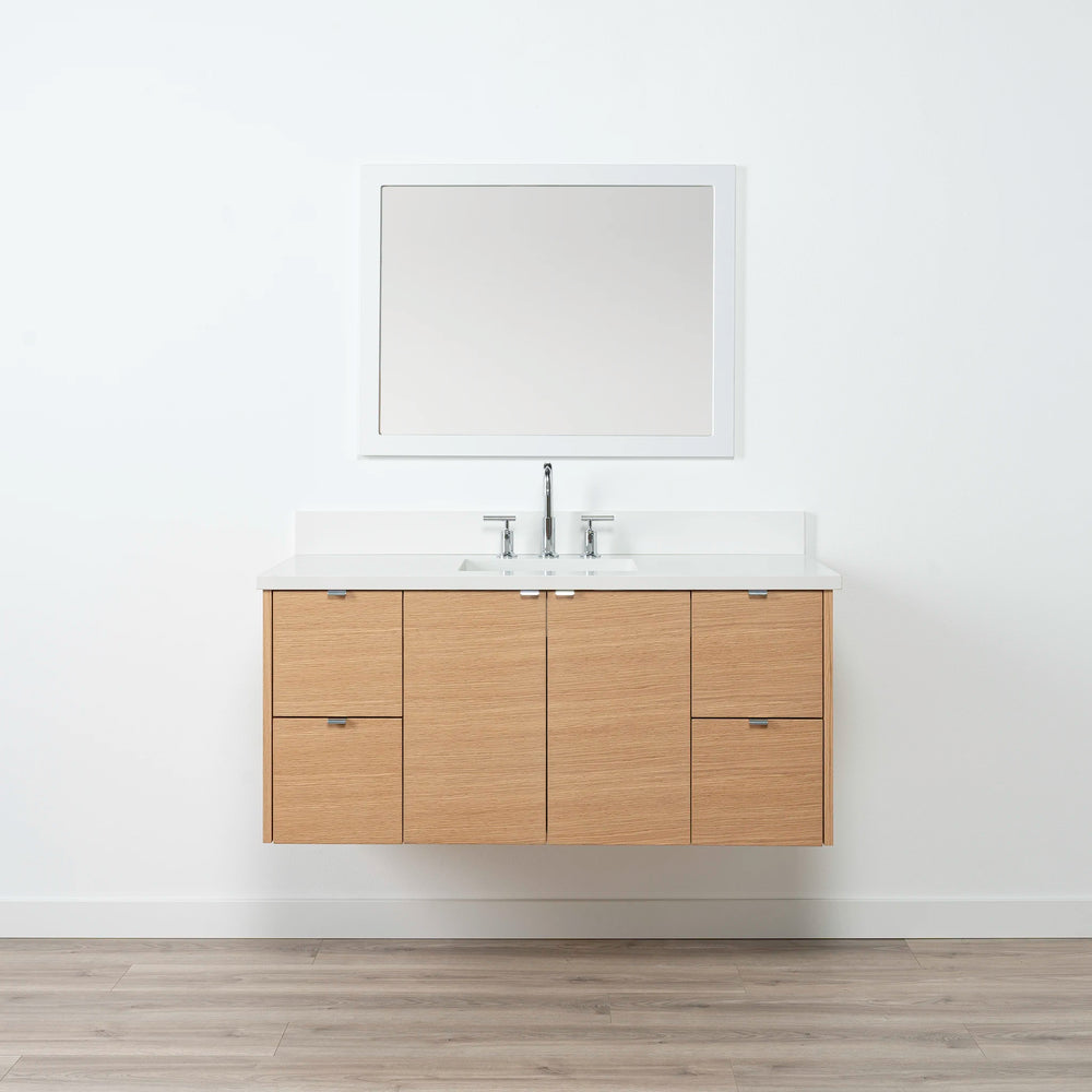 
                  
                    Ashbury 48" Wall Mount Natural White Oak Bathroom Vanity
                  
                