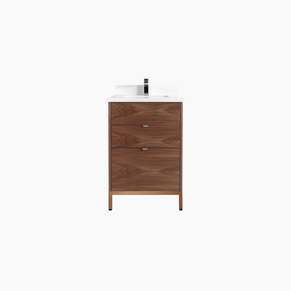 
                  
                    Austin 24" American Black Walnut Bathroom Vanity - All Drawers
                  
                