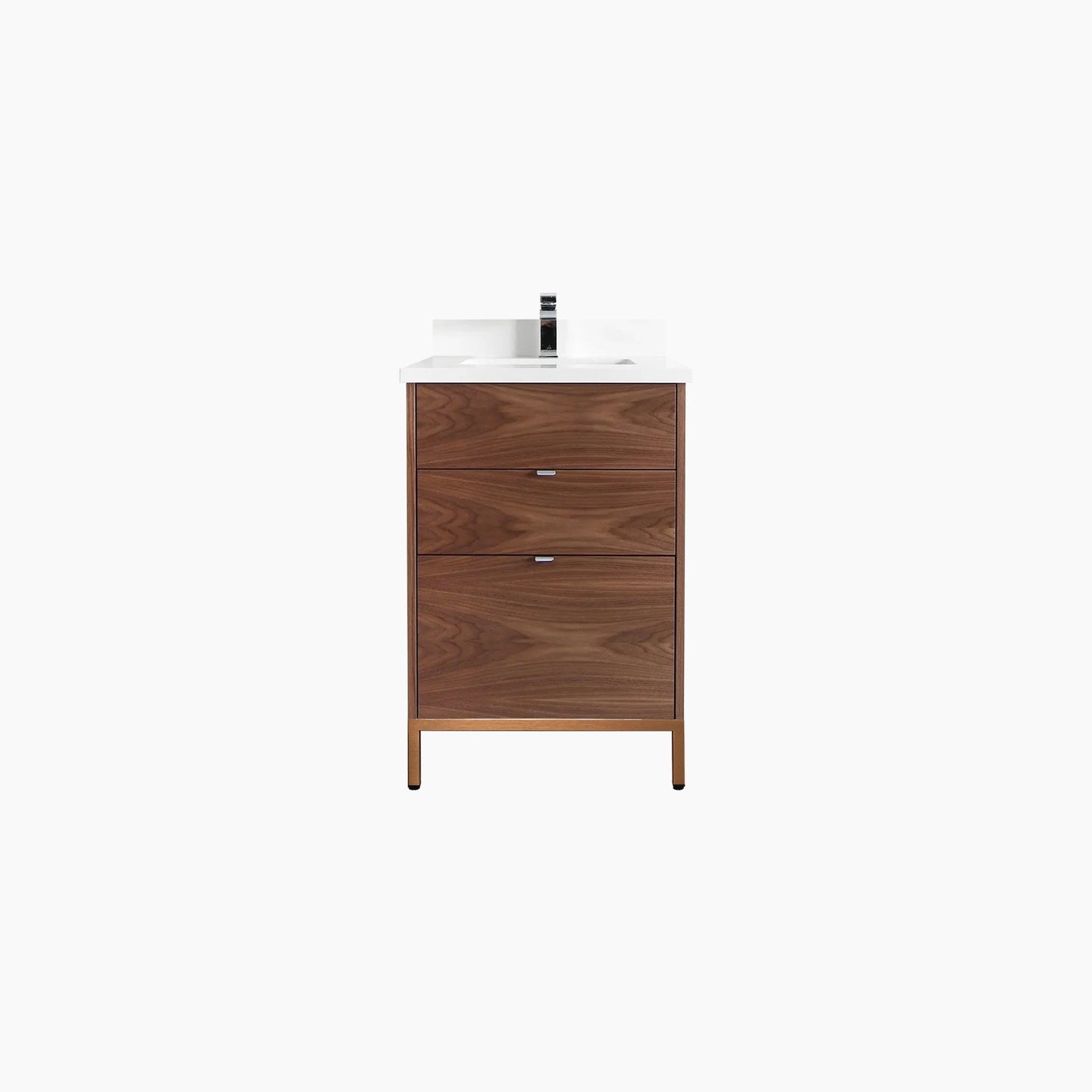 
                  
                    Austin 24" American Black Walnut Bathroom Vanity - All Drawers
                  
                