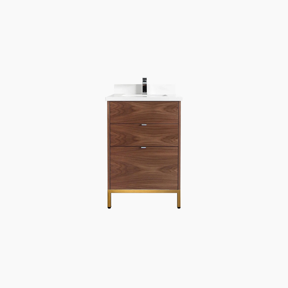 
                  
                    Austin 24" American Black Walnut Bathroom Vanity - All Drawers
                  
                