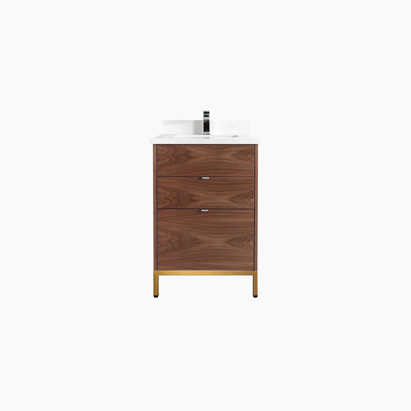 
                  
                    Austin 24" American Black Walnut Bathroom Vanity - All Drawers
                  
                
