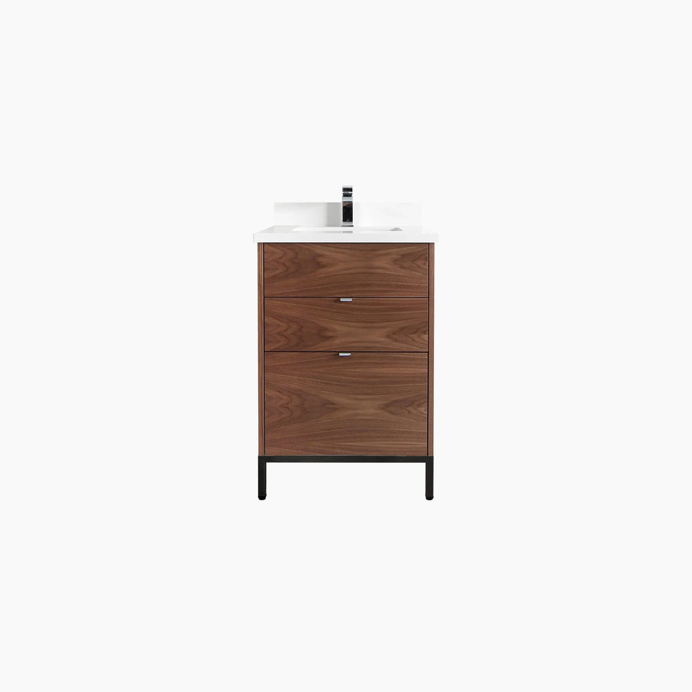 
                  
                    Austin 24" American Black Walnut Bathroom Vanity - All Drawers
                  
                