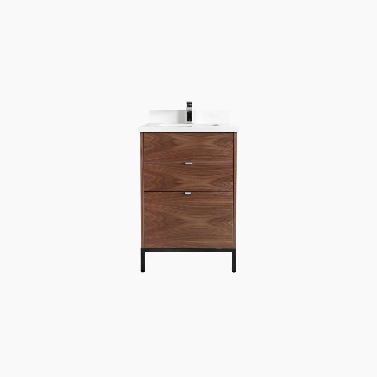 
                  
                    Austin 24" American Black Walnut Bathroom Vanity - All Drawers
                  
                