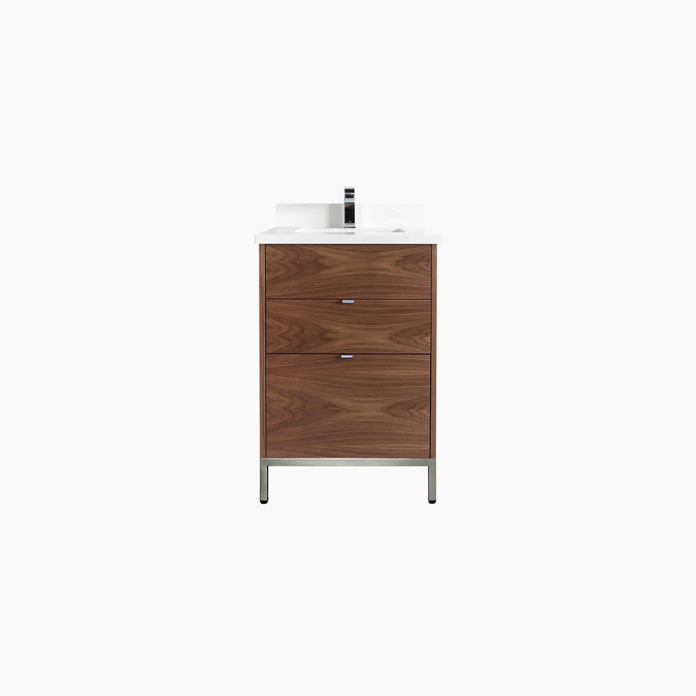 
                  
                    Austin 24" American Black Walnut Bathroom Vanity - All Drawers
                  
                