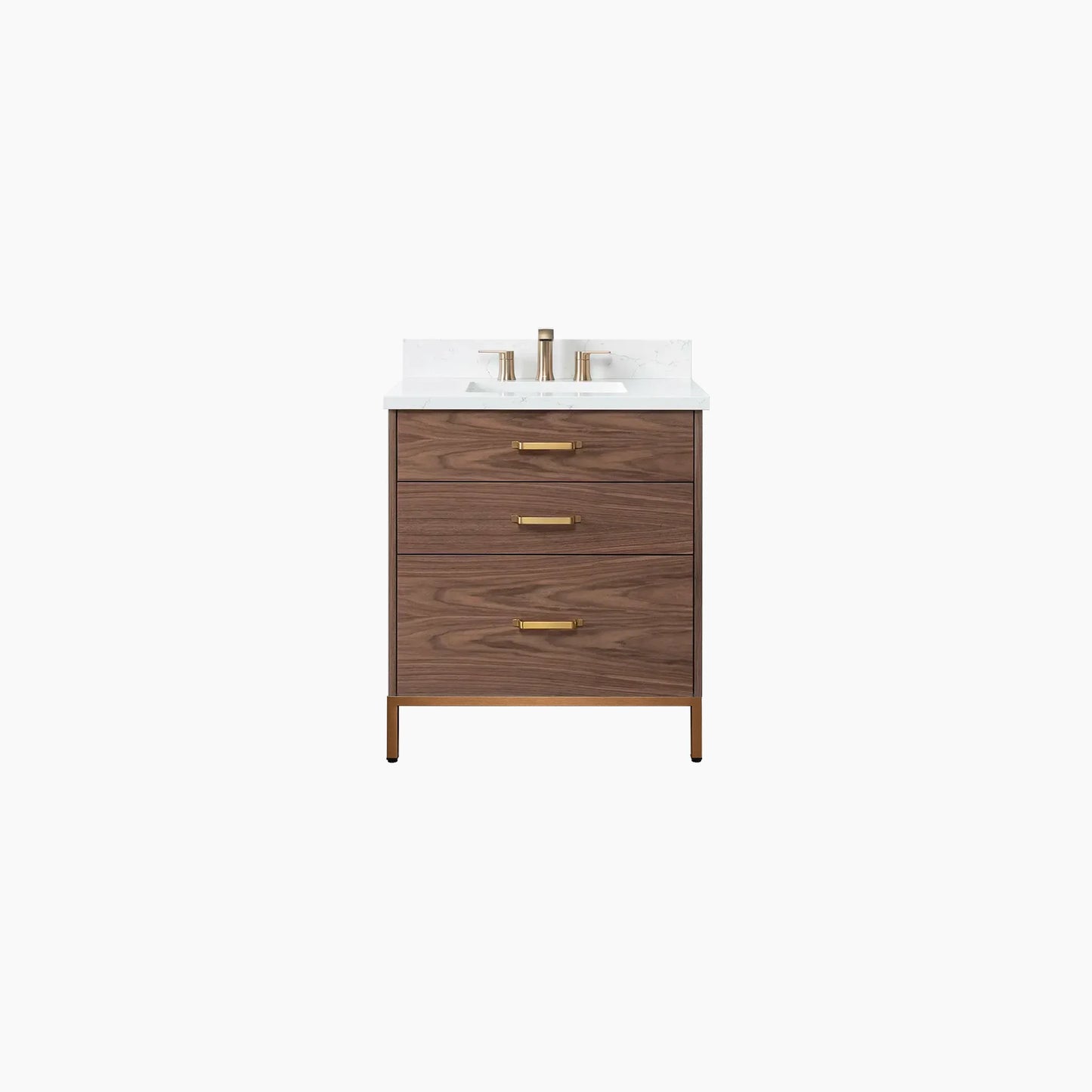 
                  
                    Austin 30" American Black Walnut Bathroom Vanity - All Drawers
                  
                