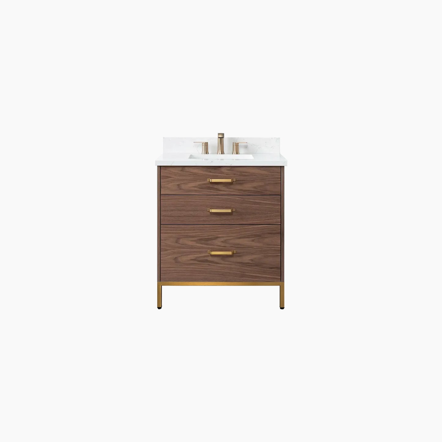
                  
                    Austin 30" American Black Walnut Bathroom Vanity - All Drawers
                  
                