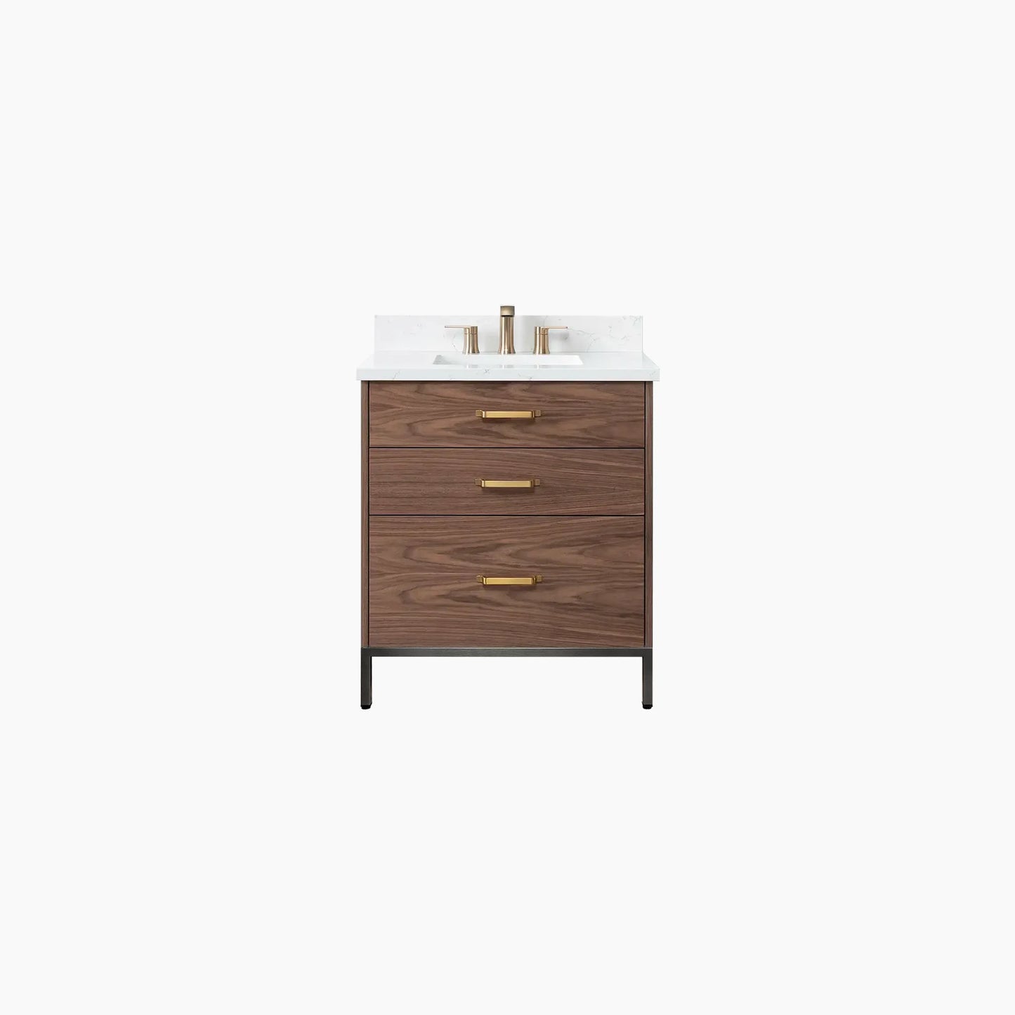 
                  
                    Austin 30" American Black Walnut Bathroom Vanity - All Drawers
                  
                