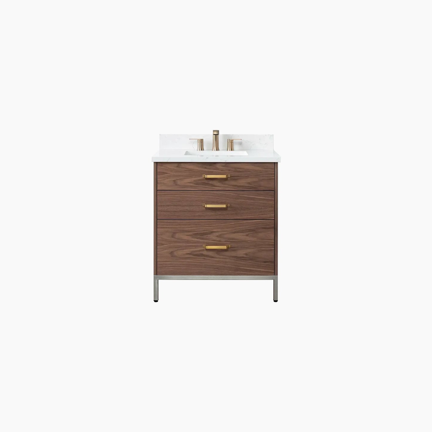 
                  
                    Austin 30" American Black Walnut Bathroom Vanity - All Drawers
                  
                