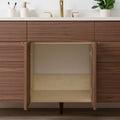 
                  
                    Austin SLIM Stainless 72" American Black Walnut Bathroom Vanity Teodor Bathroom Vanity Canada
                  
                
