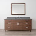
                  
                    Austin SLIM Stainless 72" American Black Walnut Bathroom Vanity Teodor Bathroom Vanity Canada
                  
                