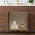 
                  
                    Austin SLIM Stainless 72" American Black Walnut Bathroom Vanity Teodor Bathroom Vanity Canada
                  
                