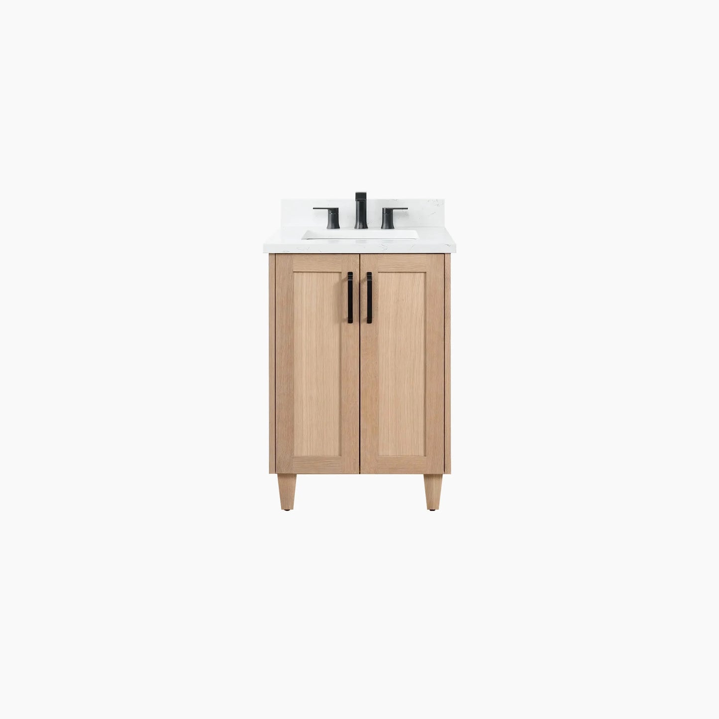 Bridgeport 24" White Oak Bathroom Vanity