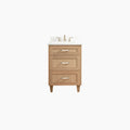 
                  
                    Bridgeport 24" White Oak Bathroom Vanity - All Drawers
                  
                