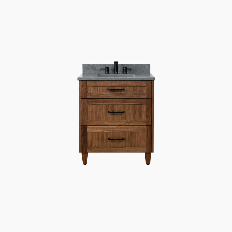 Bridgeport 30" American Black Walnut Bathroom Vanity