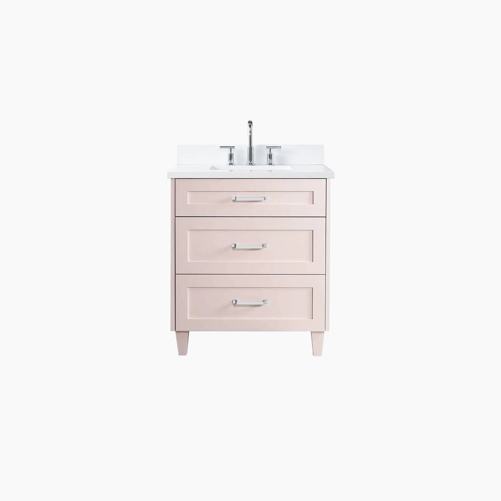 
                  
                    Bridgeport 30" Champagne Pink Bathroom Vanity - All Drawers
                  
                