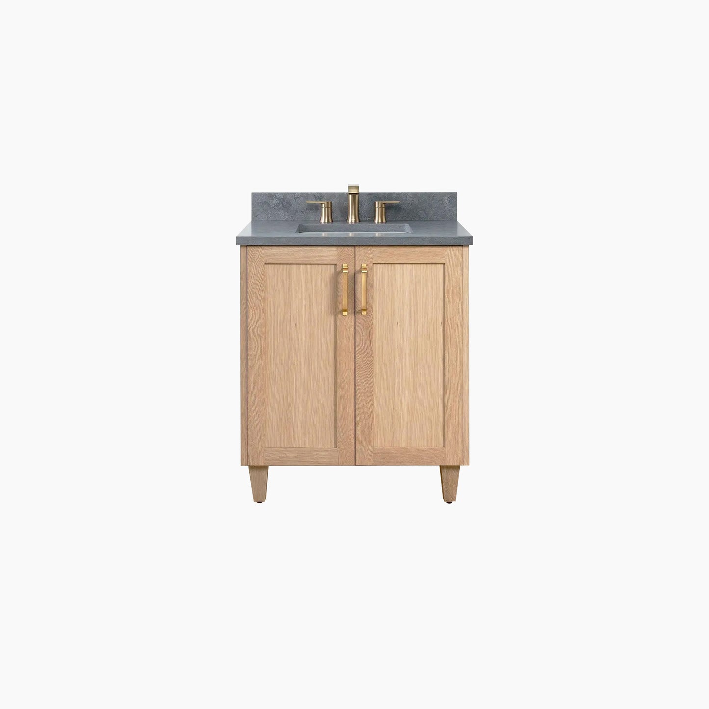 Bridgeport 30" White Oak Bathroom Vanity w/ Doors