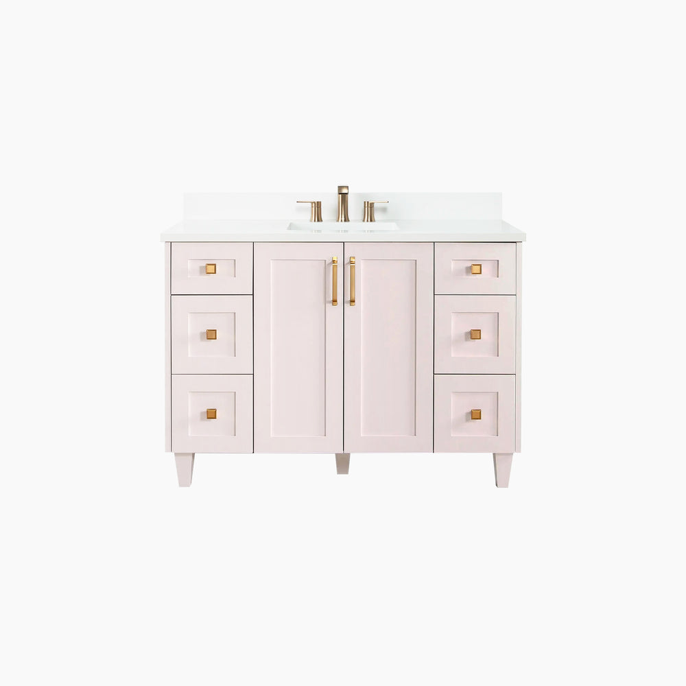 Bridgeport 48" Champagne Pink Bathroom Vanity