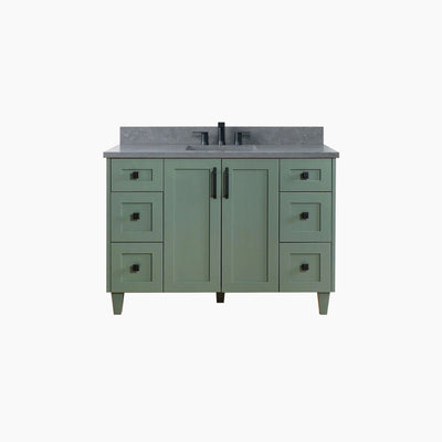 Bridgeport 48" Sage Green Bathroom Vanity