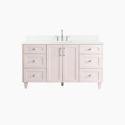 Bridgeport 60" Champagne Pink Bathroom Vanity