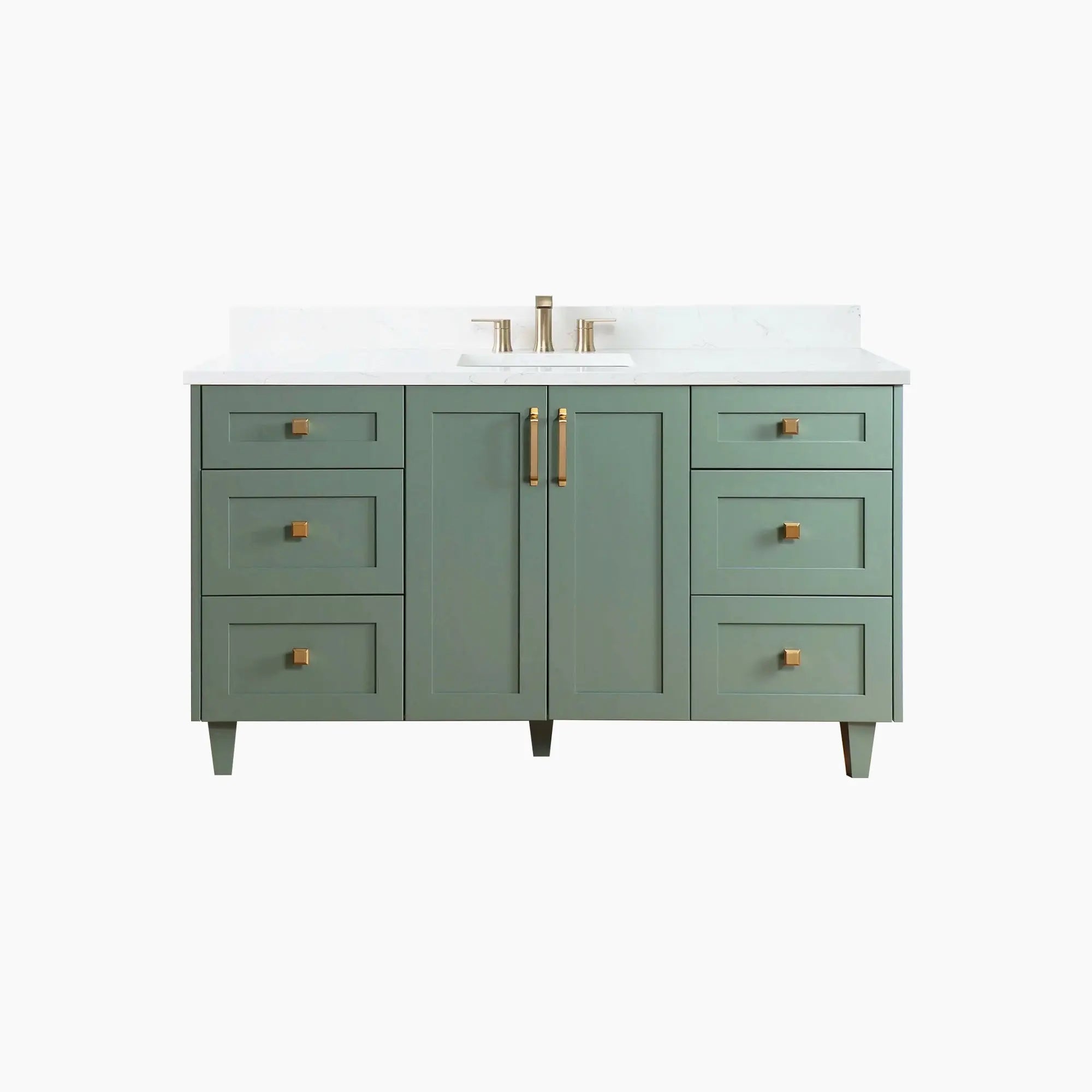Bridgeport SLIM 60" Sage Green Bathroom Vanity Teodor Bathroom Vanity Canada