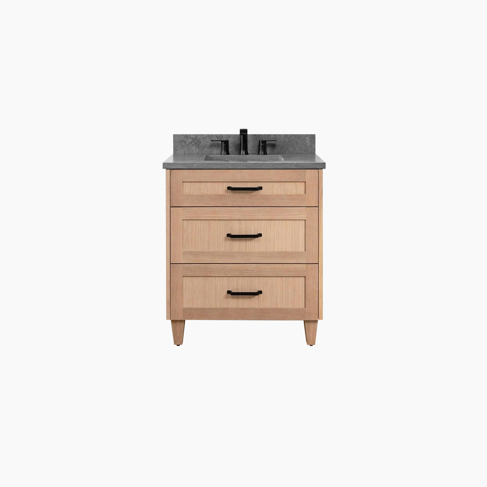 Bridgeport SLIM 30" White Oak Bathroom Vanity