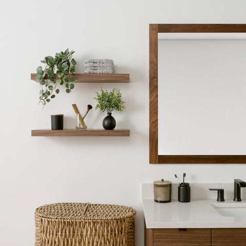 American Black Walnut Floating Shelf