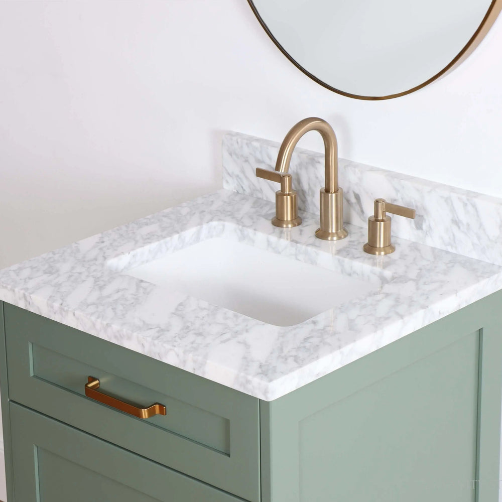 
                  
                    Bridgeport 24" Sage Green Bathroom Vanity - All Drawers
                  
                