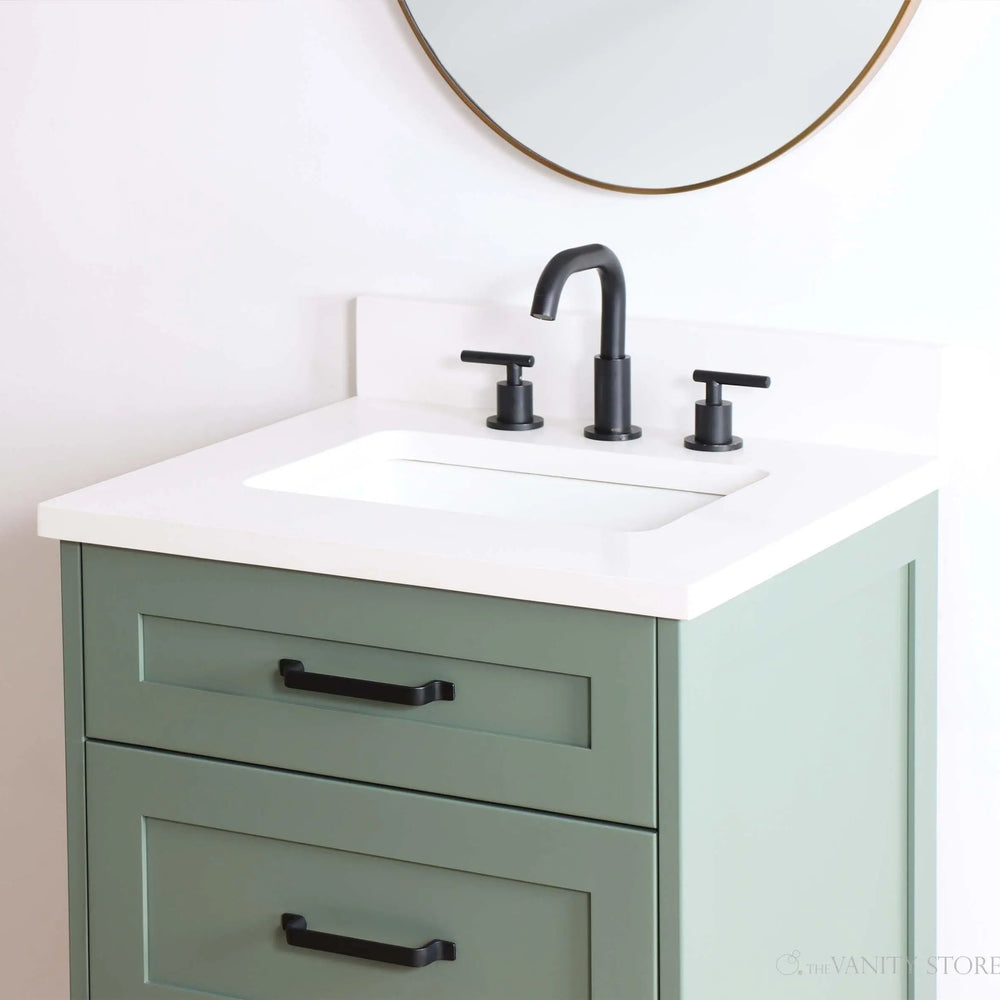 
                  
                    Bridgeport 24" Sage Green Bathroom Vanity - All Drawers
                  
                
