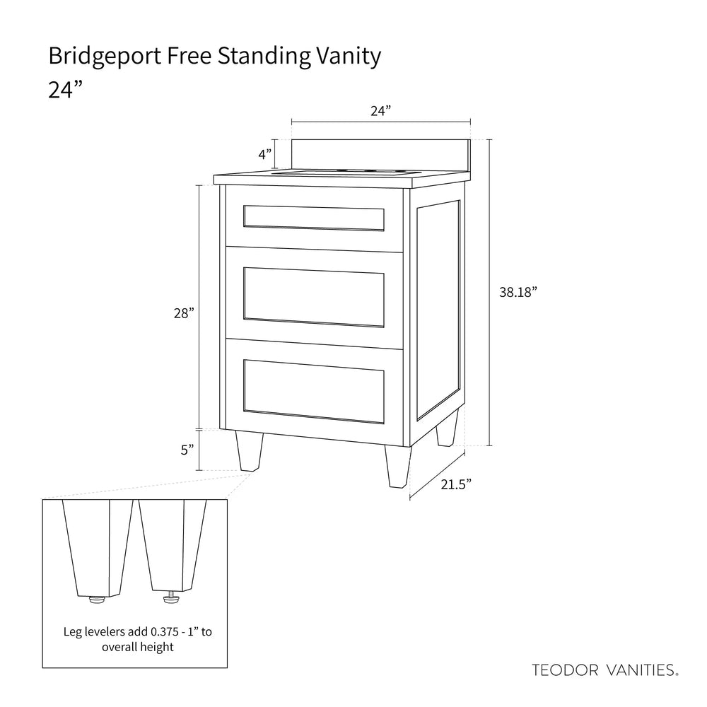 
                  
                    Bridgeport 24", Teodor® Sage Green Vanity Teodor Bathroom VanityCanada
                  
                