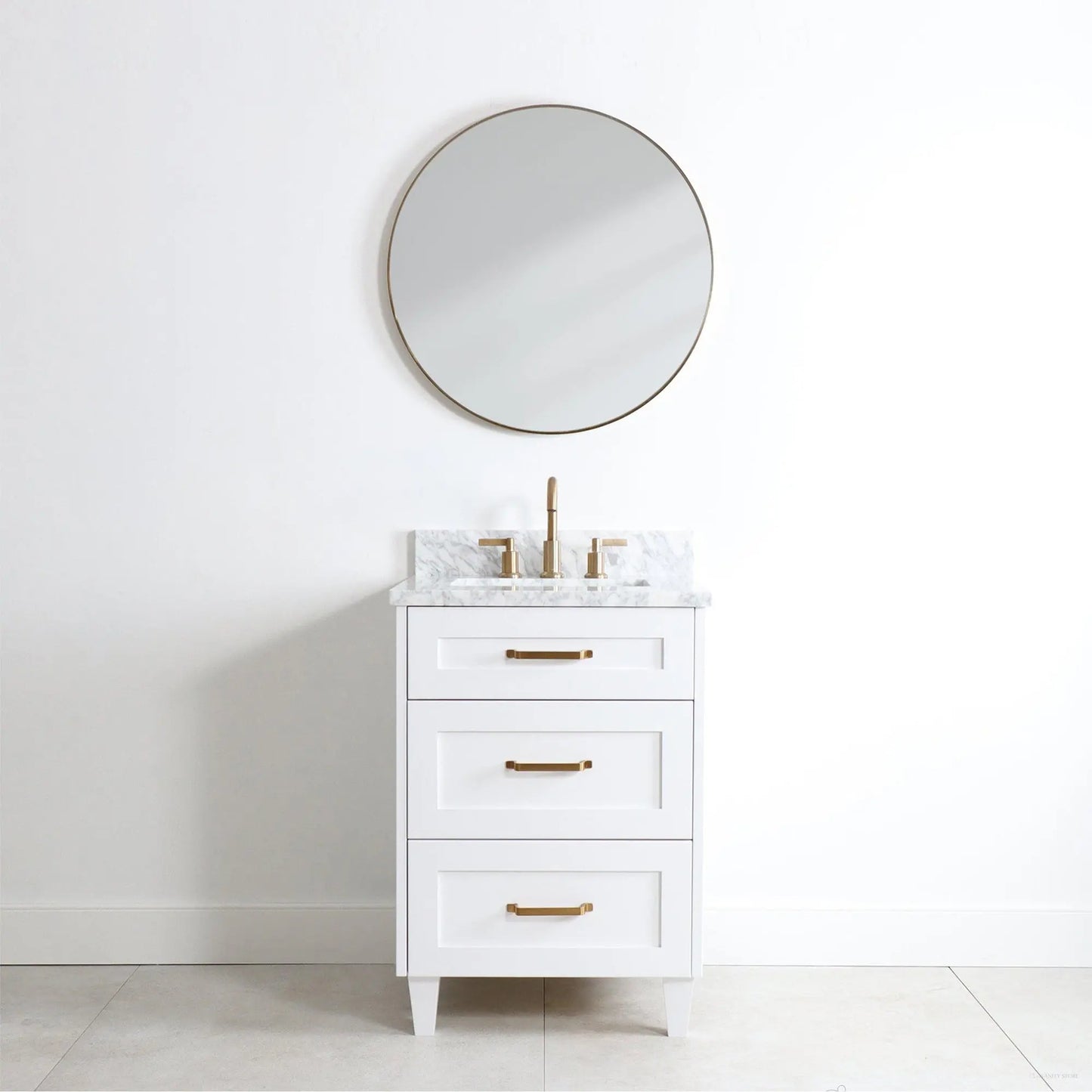 Bridgeport 24", Teodor® Satin White Vanity Teodor