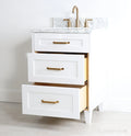 
                  
                    Bridgeport 24" Satin White Bathroom Vanity - All Drawers
                  
                
