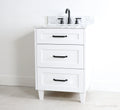 
                  
                    Bridgeport 24" Satin White Bathroom Vanity - All Drawers
                  
                