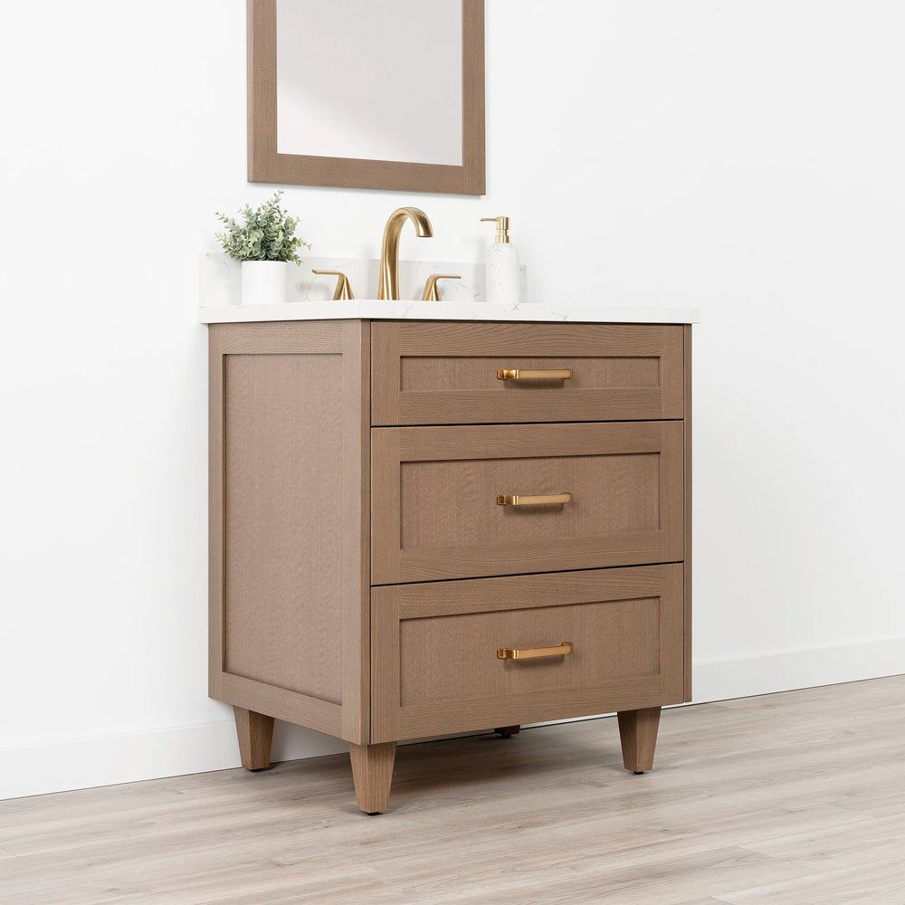 
                  
                    Bridgeport 30" Almond Coast Bathroom Vanity - All Drawers
                  
                