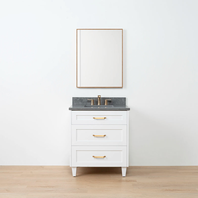 Bridgeport 30" Satin White Bathroom Vanity