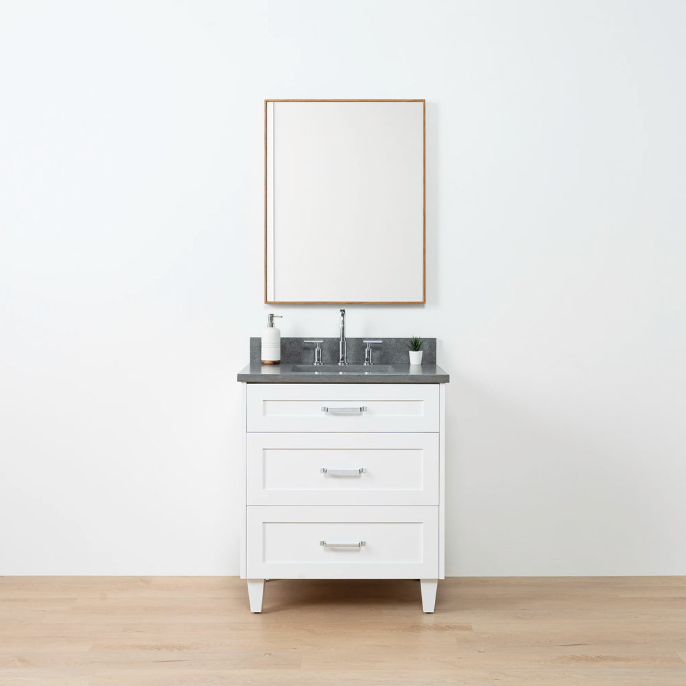 
                  
                    Bridgeport 30" Satin White Bathroom Vanity - All Drawers
                  
                