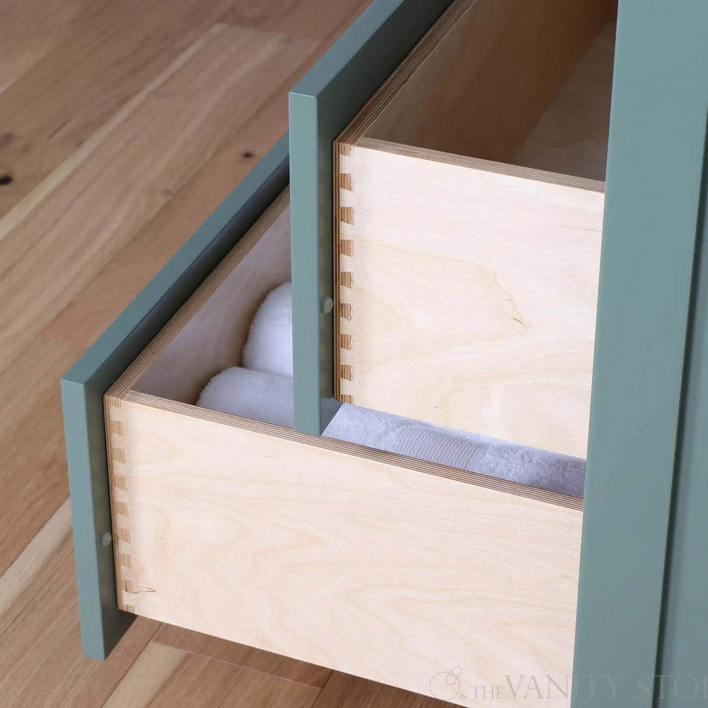 
                  
                    Bridgeport 30" Sage Green Bathroom Vanity - All Drawers
                  
                