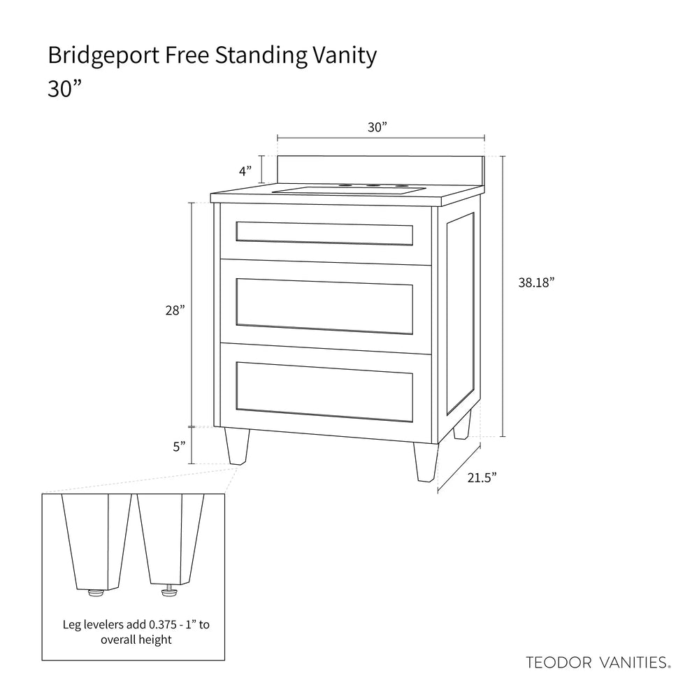 
                  
                    Bridgeport 30", Teodor® Sage Green Vanity Teodor Bathroom VanityCanada
                  
                