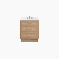 
                  
                    Bridgeport SLIM 30" White Oak Bathroom Vanity - All Drawers
                  
                