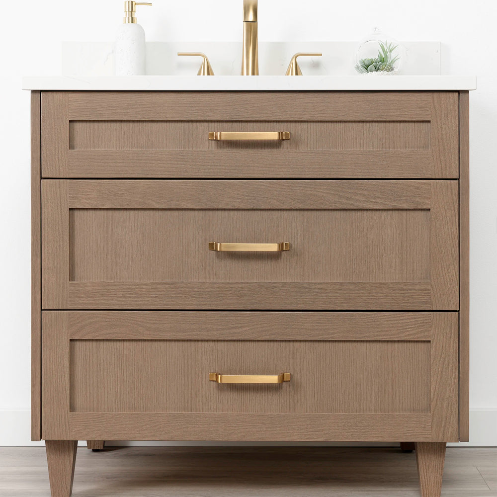 
                  
                    Bridgeport 36" Almond Coast Bathroom Vanity - All Drawers
                  
                