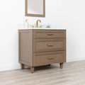 
                  
                    Bridgeport SLIM 36" Almond Coast Bathroom Vanity - All Drawers Teodor Bathroom Vanity Canada
                  
                