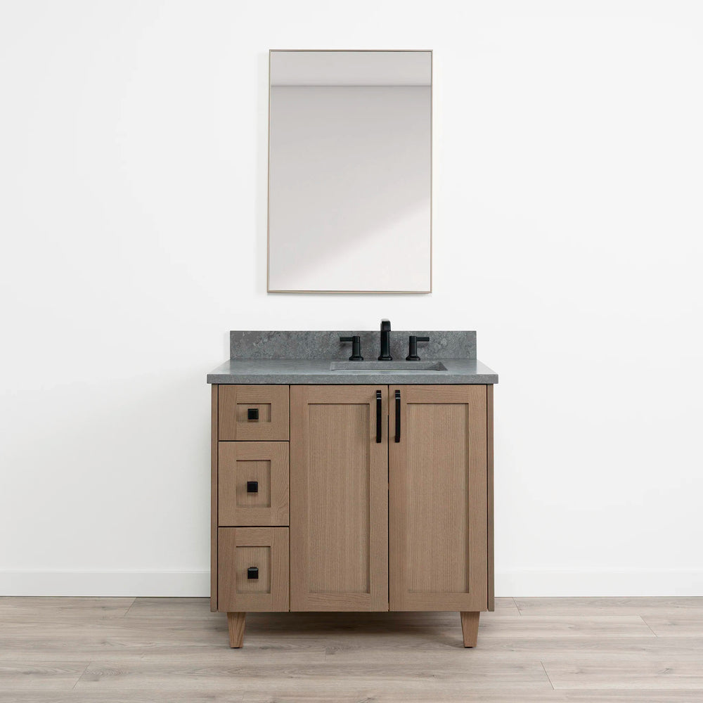 
                  
                    Bridgeport 36" Almond Coast Bathroom Vanity, Right Sink
                  
                