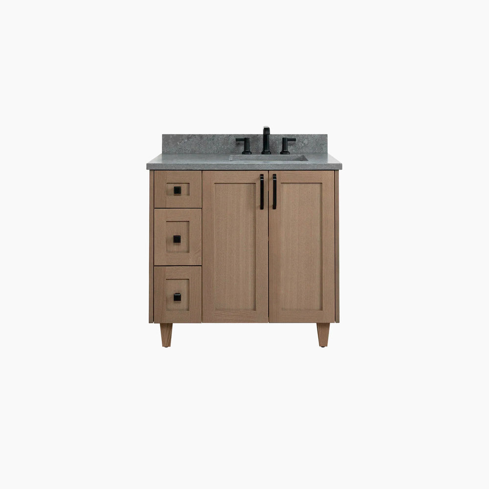 
                  
                    Bridgeport 36" Almond Coast Bathroom Vanity, Right Sink
                  
                