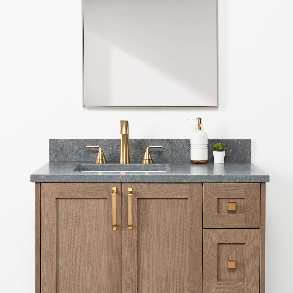 
                  
                    Bridgeport 36" Almond Coast Bathroom Vanity, Left Sink
                  
                