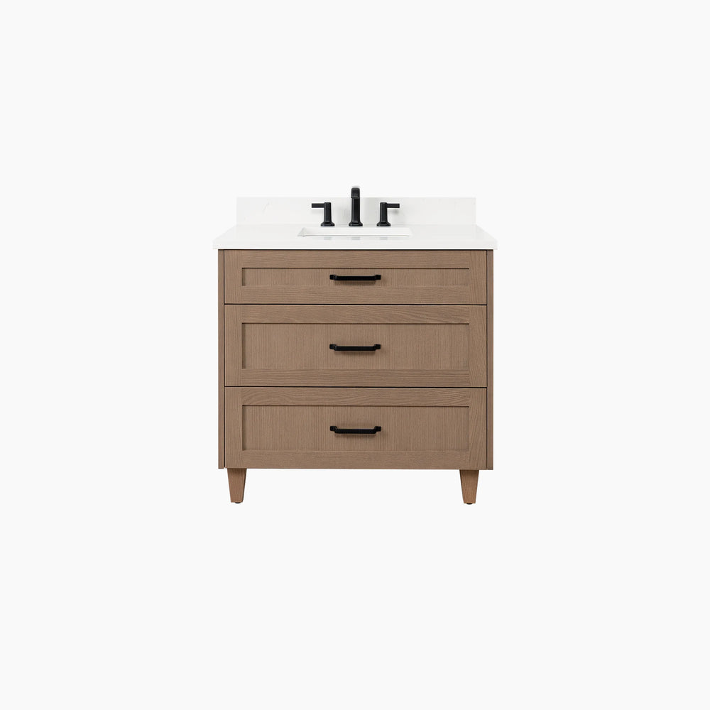 
                  
                    Bridgeport 36" Almond Coast Bathroom Vanity - All Drawers
                  
                