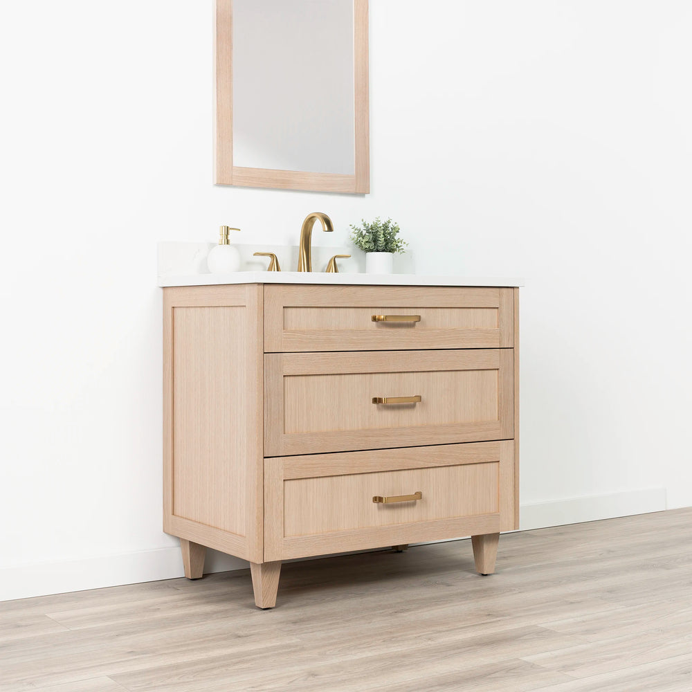 
                  
                    Bridgeport 36" White Oak Bathroom Vanity w/ Drawers
                  
                