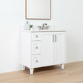 
                  
                    Bridgeport SLIM 36" Satin White Bathroom Vanity, Right Sink
                  
                